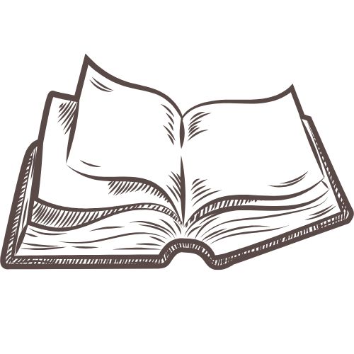 Brown Retro Book Store Logo
